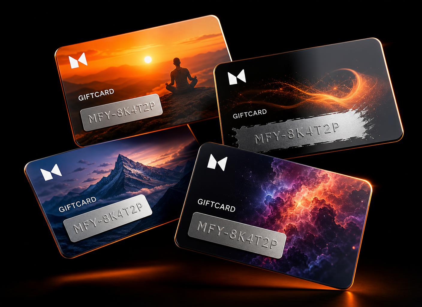 Ilustração de giftcards e giftcards da Maisfy usados como novo canal de vendas em lote