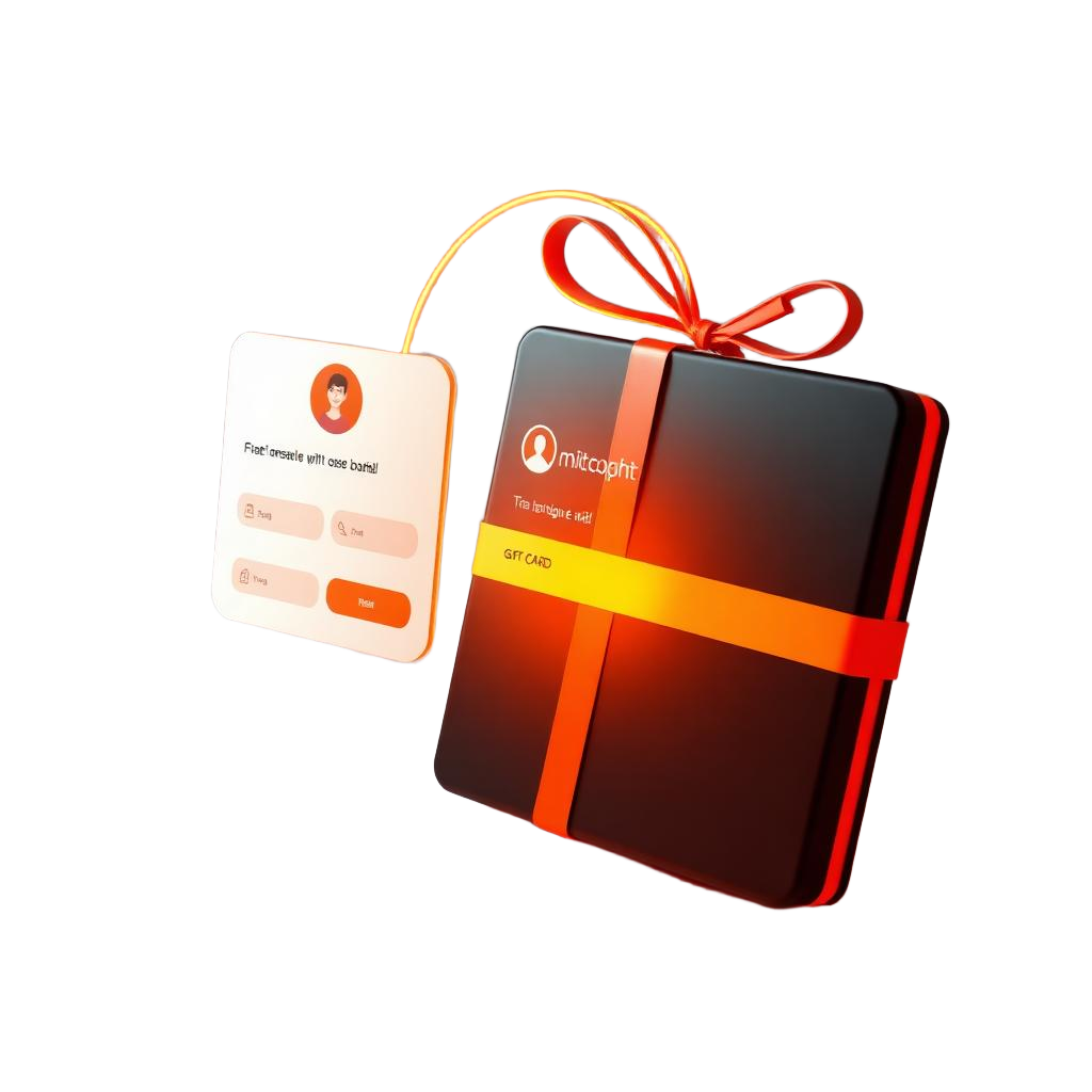 Giftcard conectado a uma ficha de contato no CRM com nome, e-mail e telefone