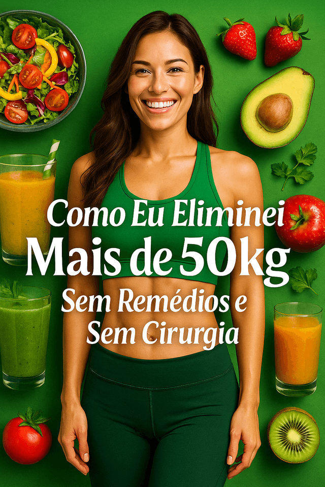 Como Eliminei +50kg Sem Remédios e Cirurgia: Kit com 5 eBooks + Bônus Exclusivo de Sucos e Shakes Naturais para Emagrecer de Vez